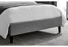 4ft Small Double Pique Square shaped grey fabric finish bed frame 4